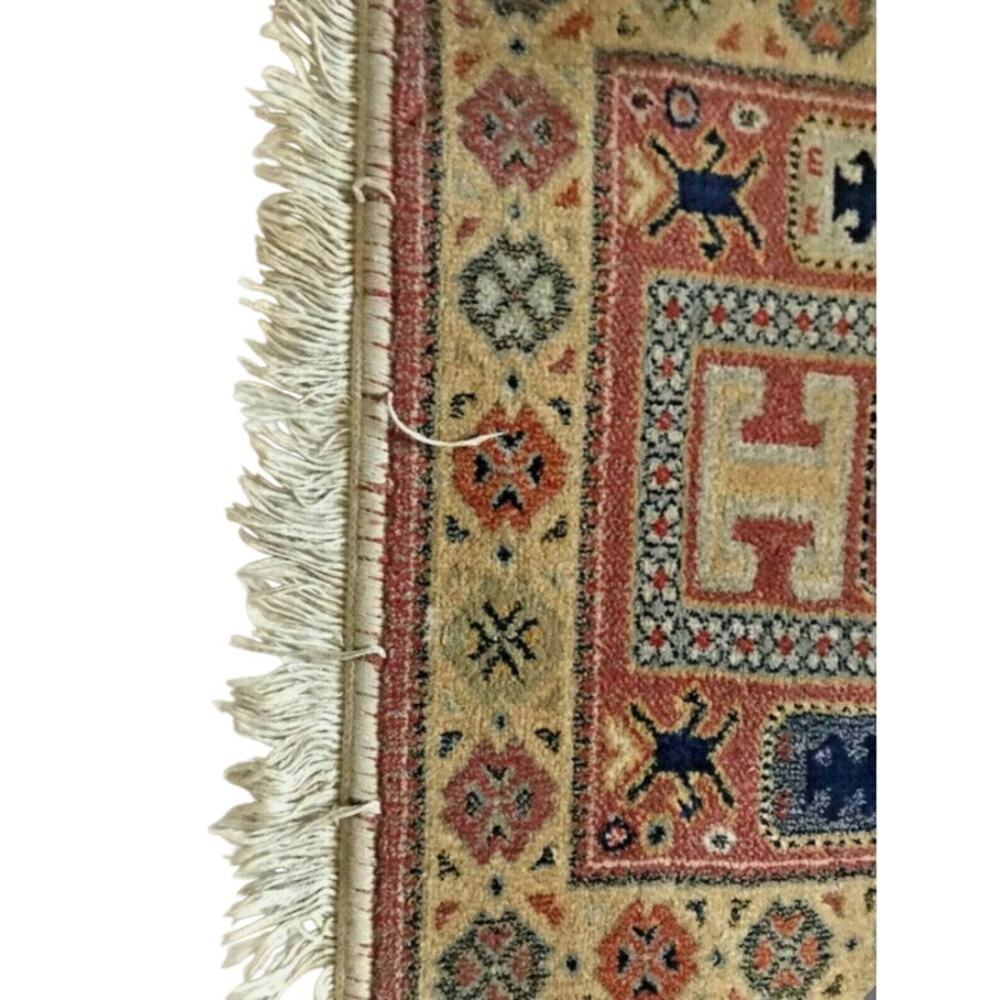 Vintage Belgium Capri Wool Throw Rug - R60 - Picture 4 of 7